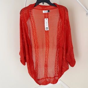 NWT Jon & Anna Knit Cardigan Orange